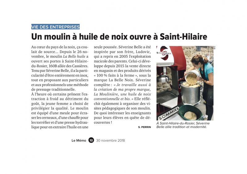 Le Mémorial extrait du 30 novembre 2018