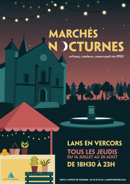 Le Moulin La Belle Huile aux Marchés nocturnes de Lans en Vercors
