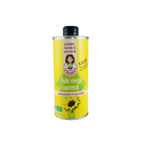 Huile vierge de tournesol bio