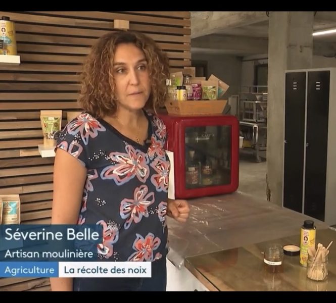 Le récolte des noix au JT de 19/20 sur France 3 Alpes, le 2/10/21