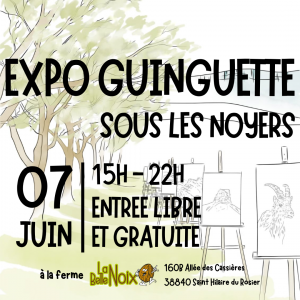 Expo-guinguette sous les noyers le 07 juin 2025
