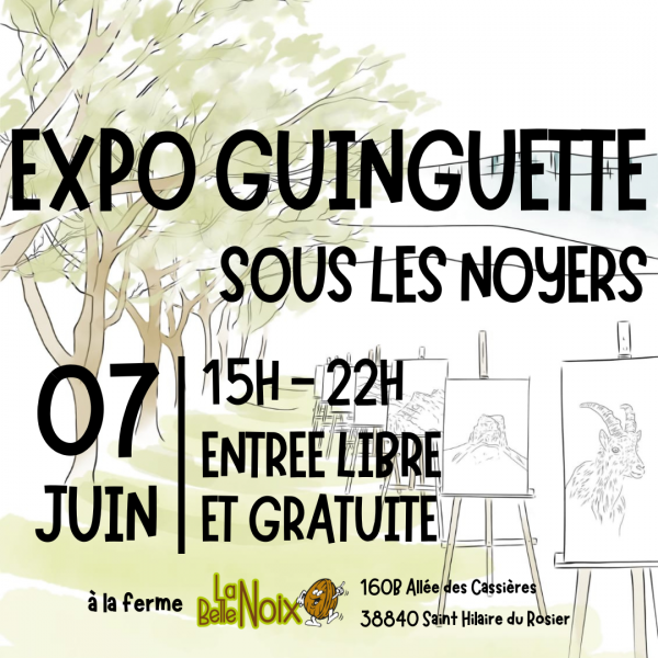 Expo-guinguette sous les noyers le 07 juin 2025